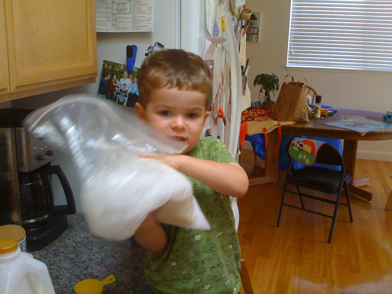 making ice cream in a bag