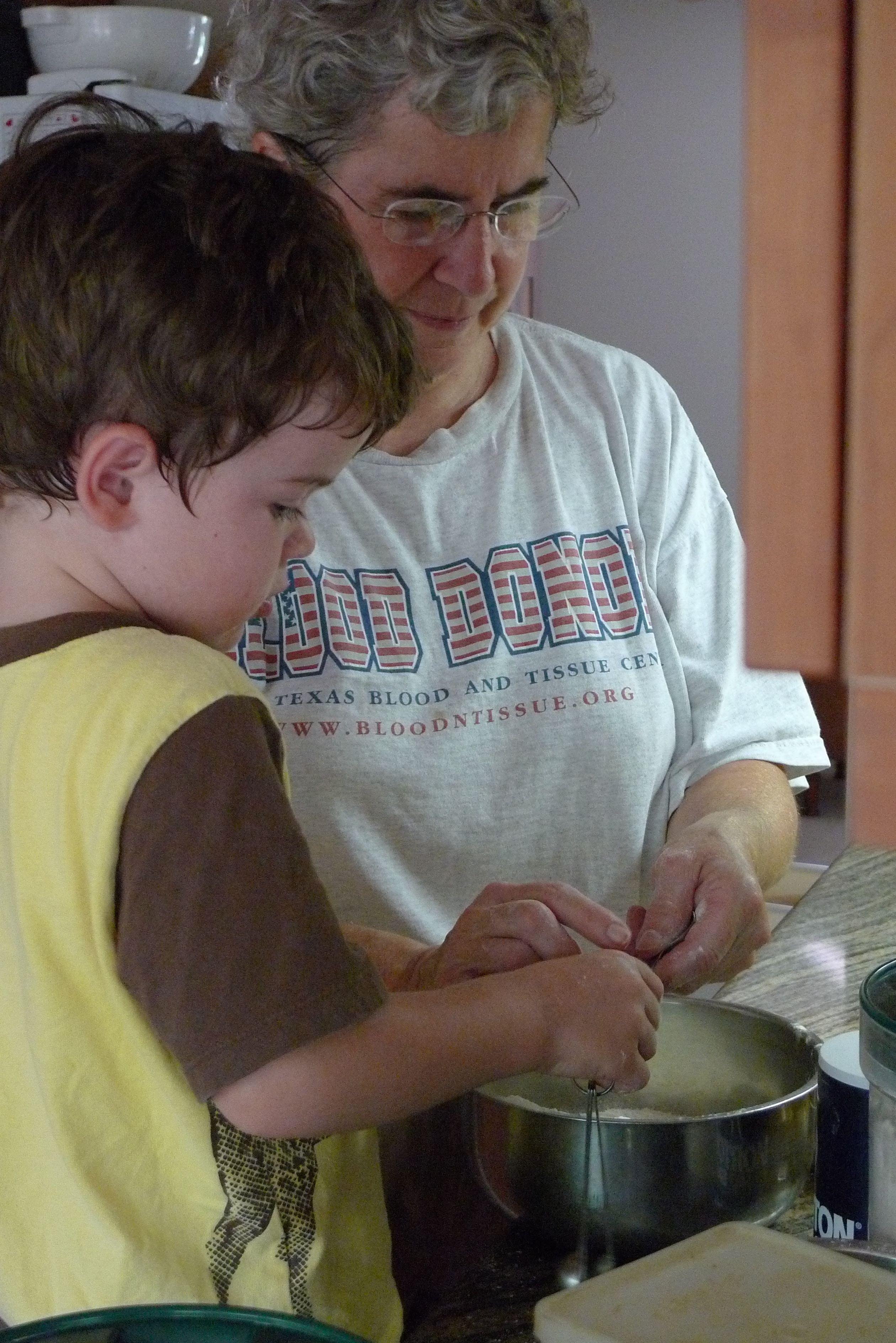 making chocolate chip cookies,