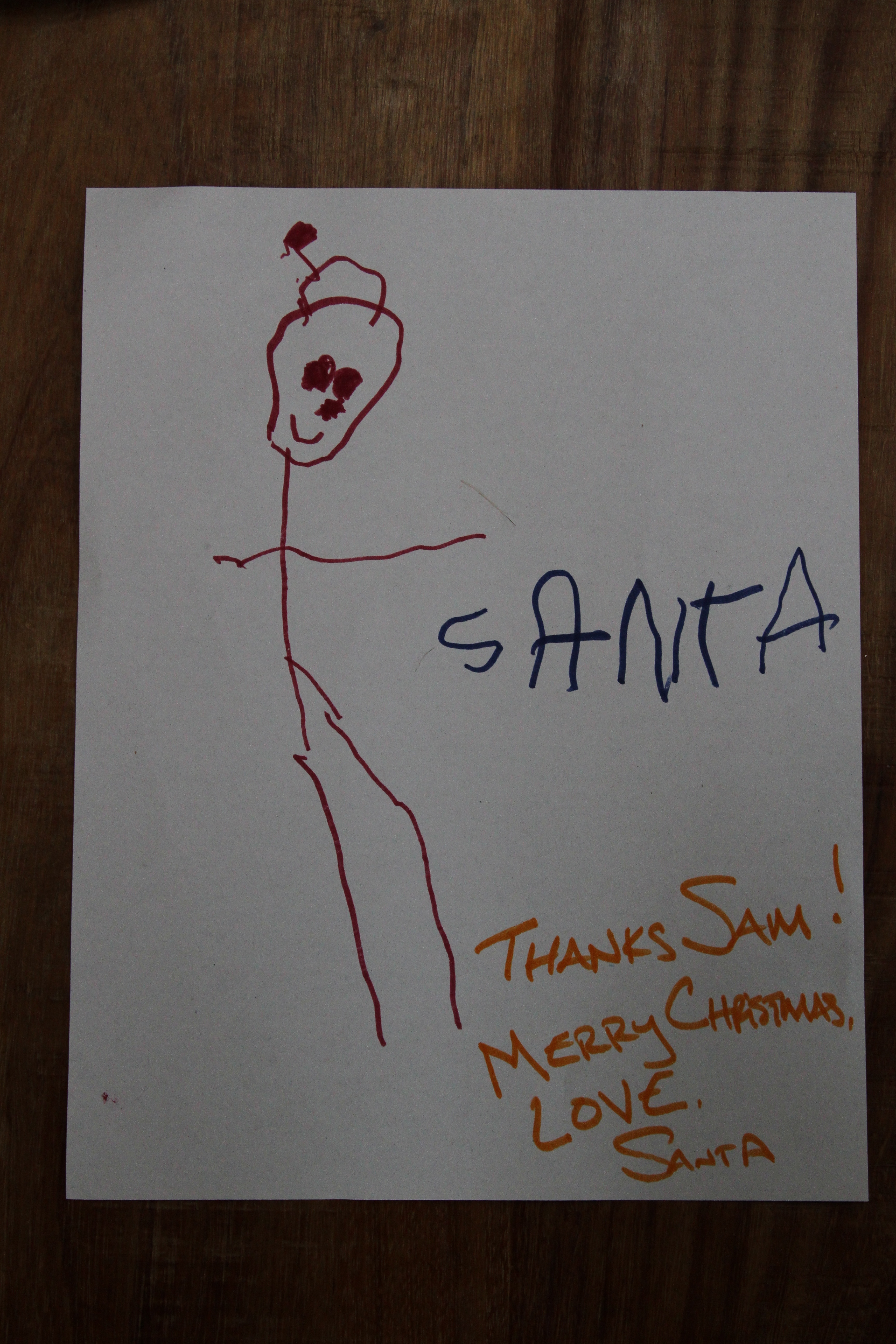 left him a drawing