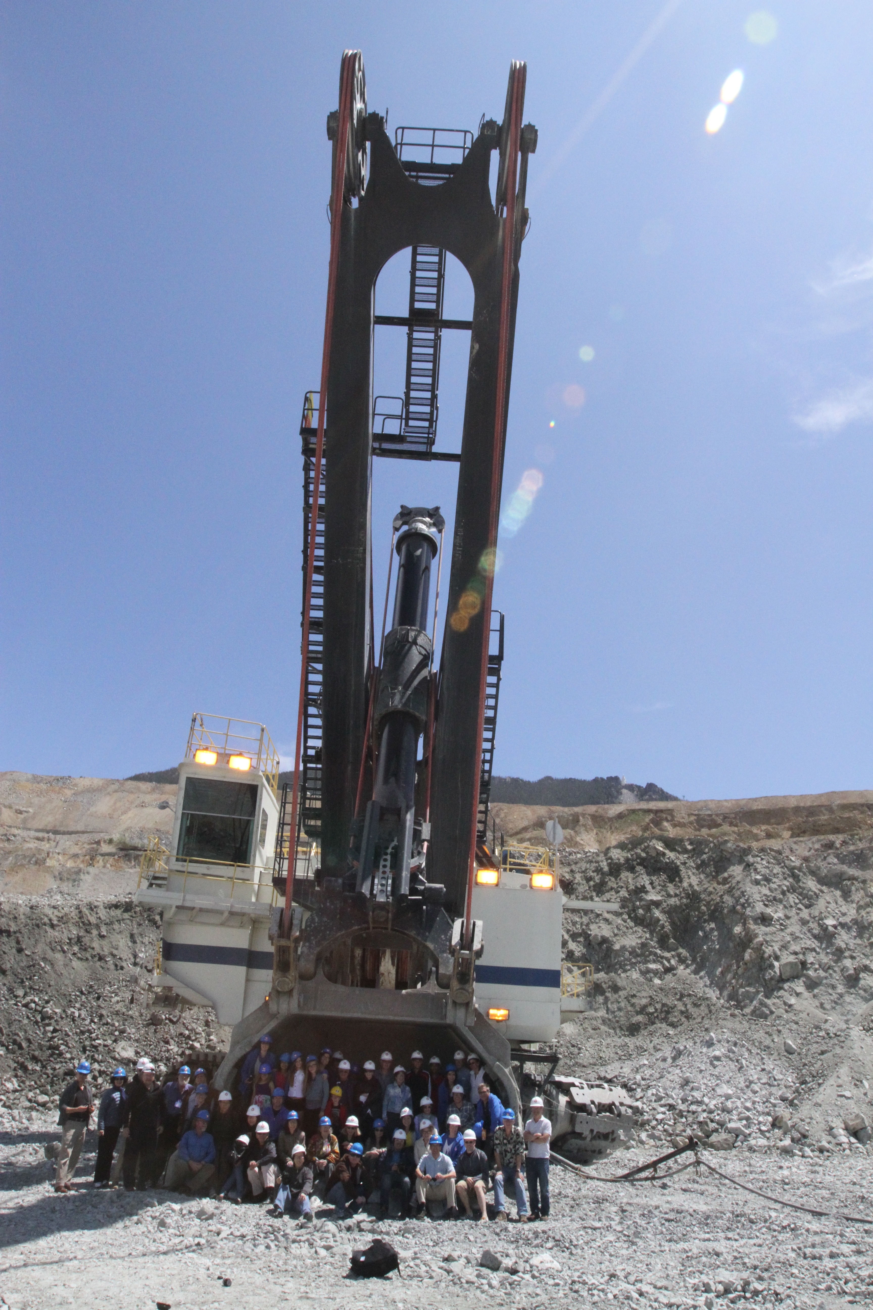 digger at the mine
