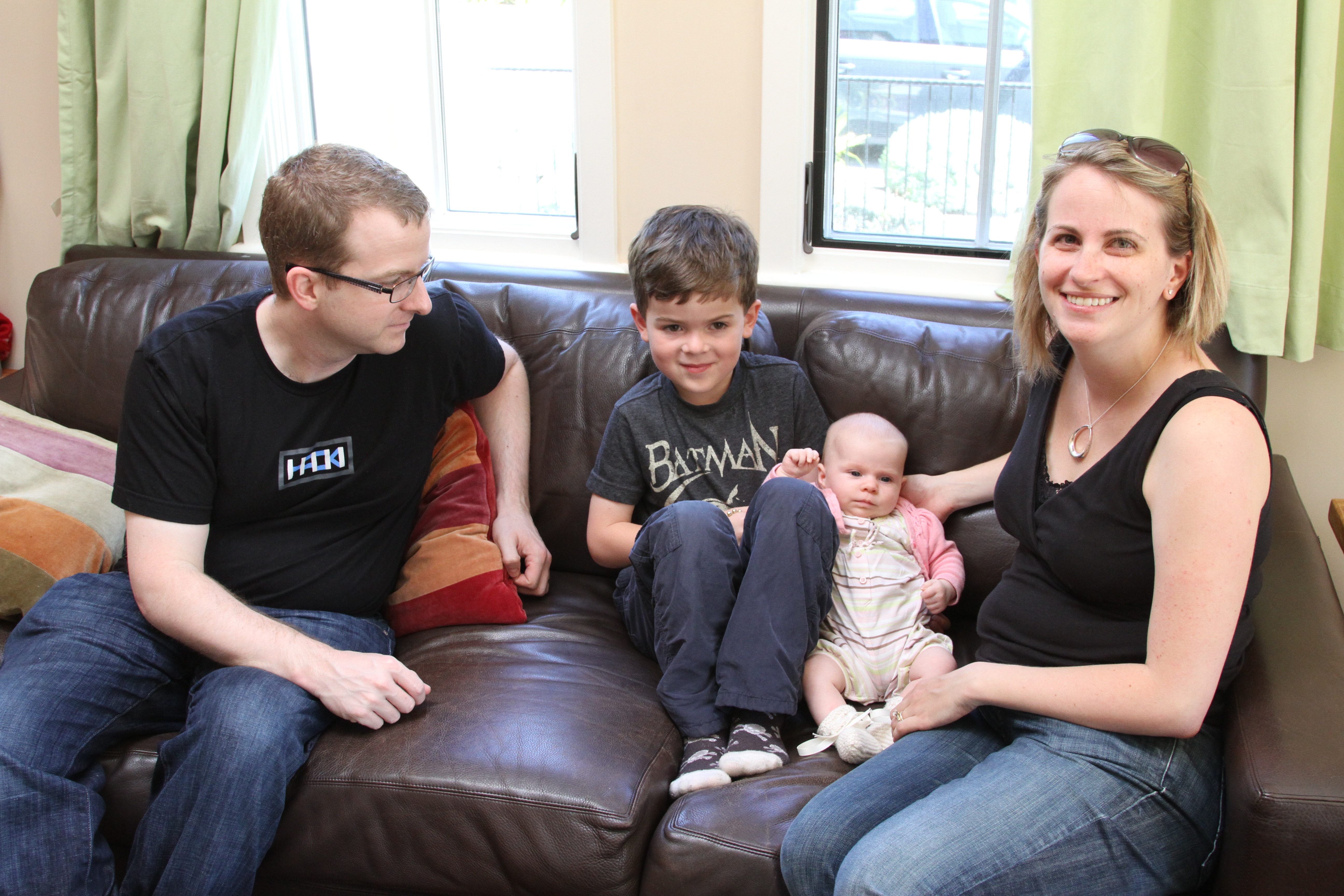 NGS and her parents Mike and Erin