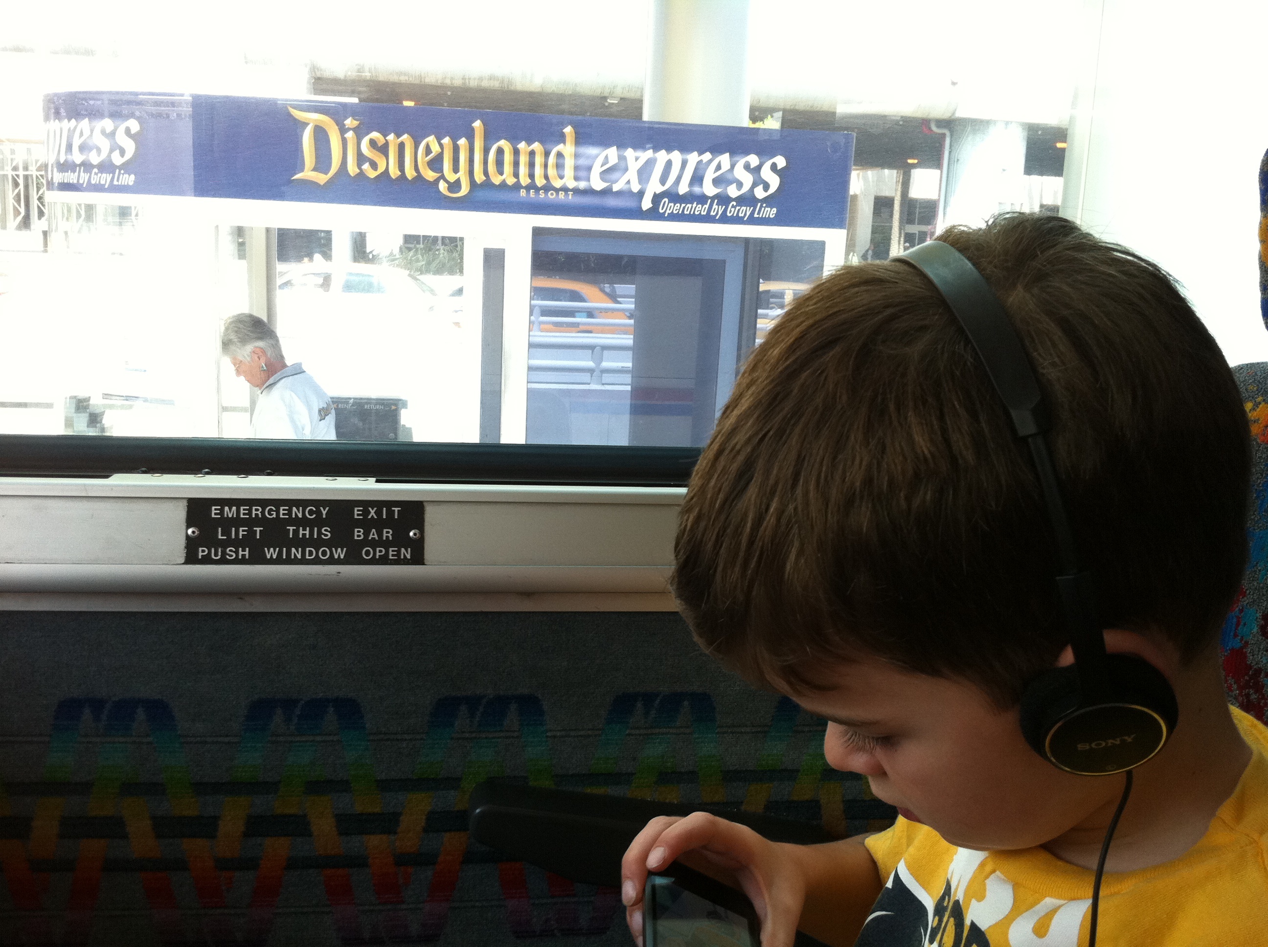 SPL riding the Disneyland ExpressÂ