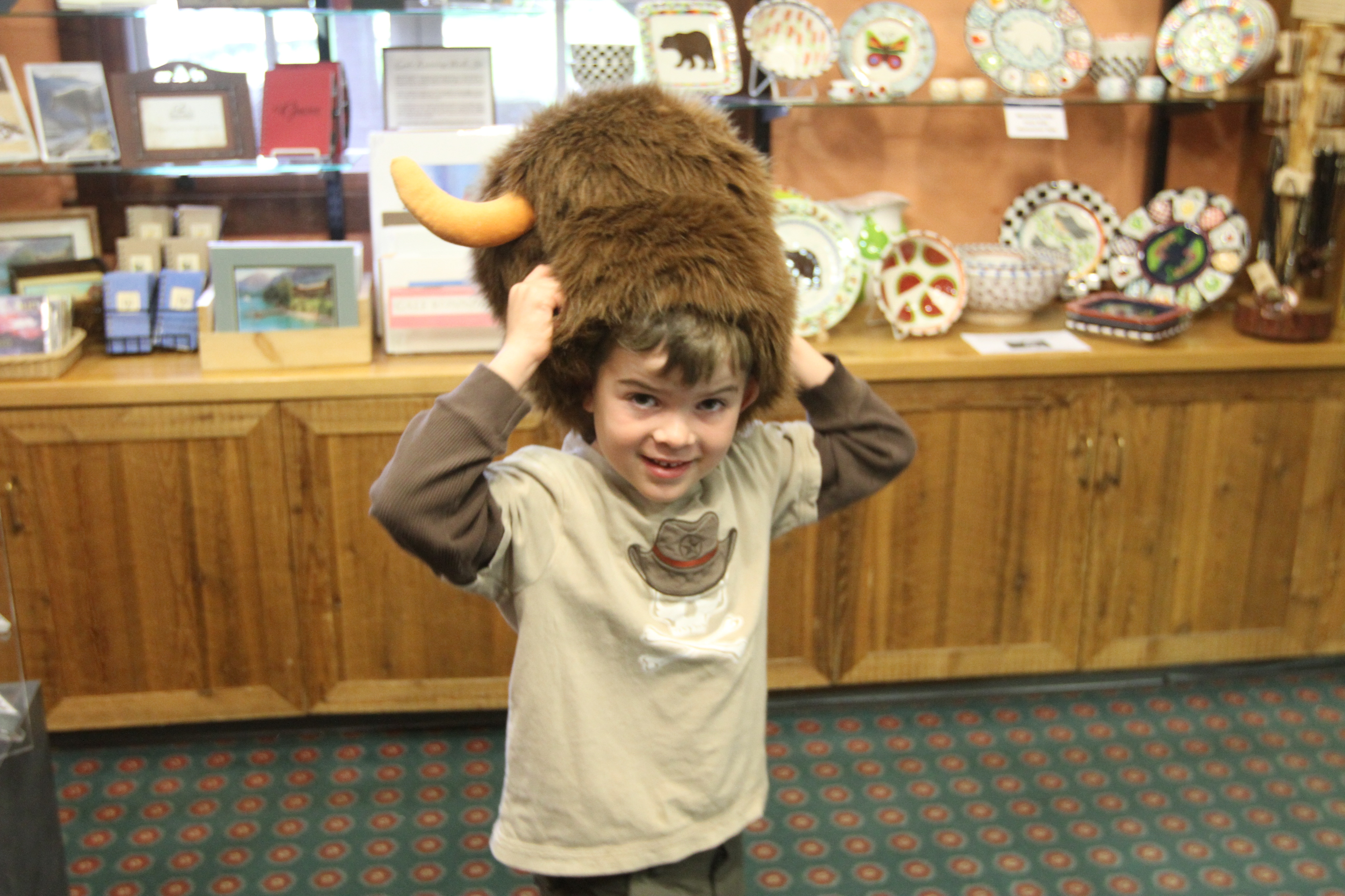 funny buffalo hat